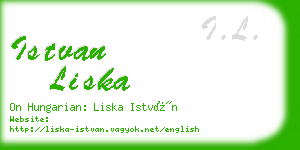 istvan liska business card